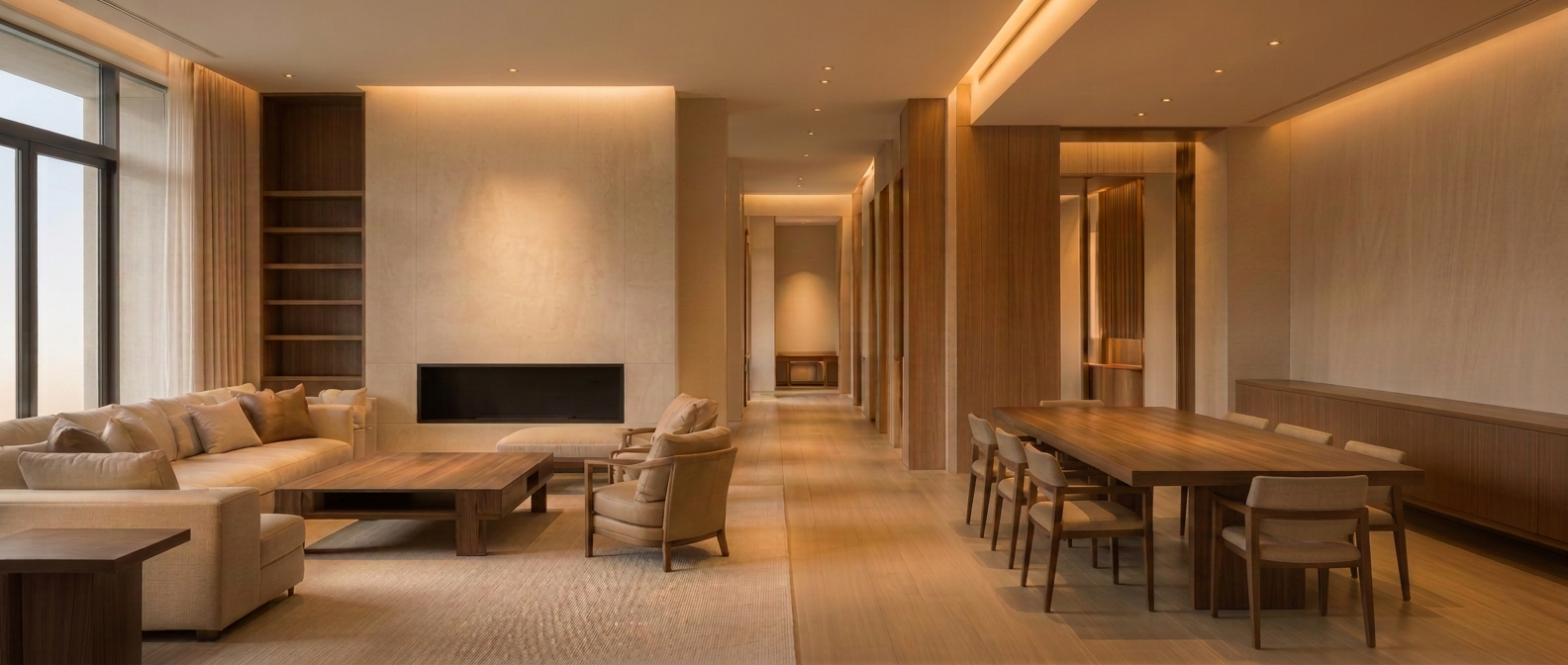A LIVENSA interior in warm daylight
